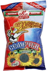 Семечки подсолнуха От Мартина Микс соленые с несолеными 100