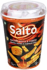 Чипсы Salto Nachos and Cheese (начос и сырный соус) классик 220г