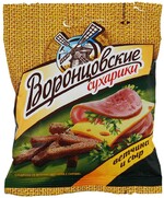 Сухарики Воронцовские со вкусом Ветчины и сыра, 0.08кг