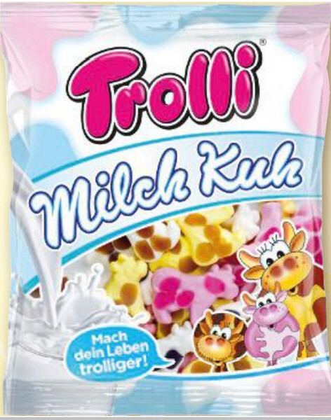Жевательные конфеты Trolli молочные коровки 