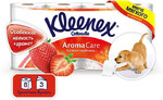 Туалетная бумага Kleenex Aroma Care Сочная Клубника 3 слоя, 8 рулонов