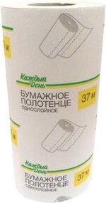 Полотенце бумажное «Каждый день» 1 слой, 1 рулон