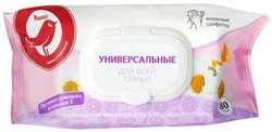 Влажные салфетки АШАН для всей семьи, 80 шт