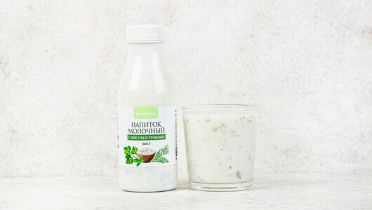 Напиток молочный «Довга» с рисом и травами