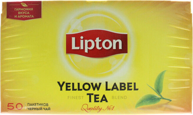 Lipton Yellow label Tea Чай Черный 50пак