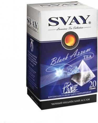 Чай черный Svay Black Assam 20 пакетов