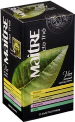 Чай Maitre de the Vert ассорти зеленый 50 гр 25 пак