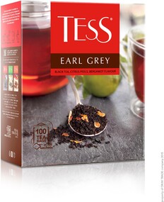 Чай Tess Earl Grey черный 100 пакетиков по 1.8 г