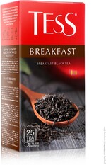 Чай Tess Breakfast черный 25 пакетиков