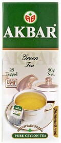 Чай Akbar Green зеленый в пакетиках 25 шт