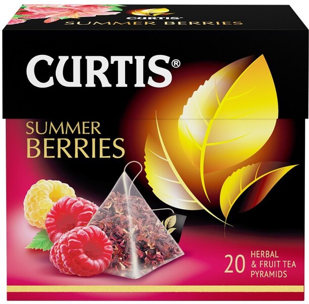 Напиток Curtis Summer Berries чайный 20 пирамидок по 1.7 г