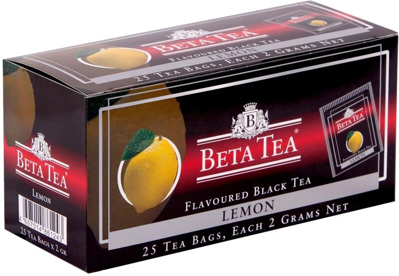 Чай Beta tea Лимон 25 пак. черный