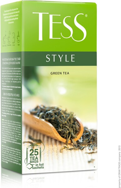Чай Tess Style зеленый 25*1,8г