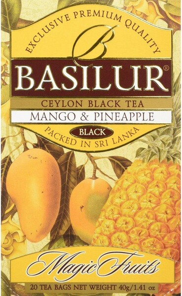 Чай Basilur Magic Fruits Манго и ананас, черный, 20 пак.