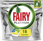 Капсулы для посудомоечной машины Fairy Platinum All in One Лимон, 18 шт