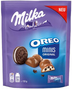 Милка Минис Оригинал шоколад с кусочками печенья Орео 153 гр. (Швейцария)