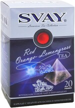 Чай Svay Red Orange-Lemongrass с цедрой каркаде в пирамидках