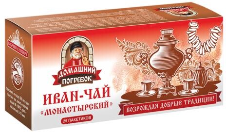 Чай травяной Иван-чай Монастырский 25 пакетов