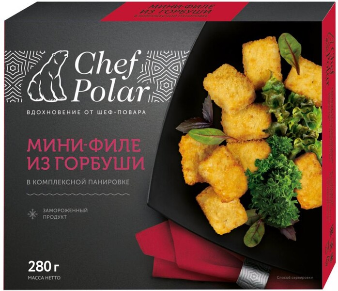 Мини-филе горбуши Chef Polar в панировке 280г