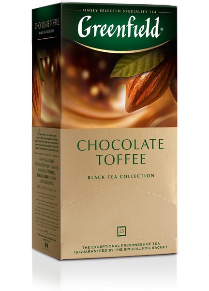 Чай Greenfield Chocolate Toffee черный 25 пакетиков по 1.5 г