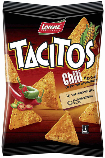 Чипсы Lorenz Tacitos перец чили 125 г