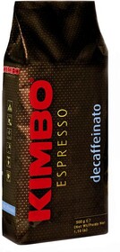 Кофе Kimbo Decaffeinato, зерно, вакуумная упаковка, 500 г