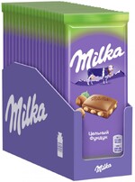 Шоколад MILKA молочный с цельным фундуком Россия, 85 г