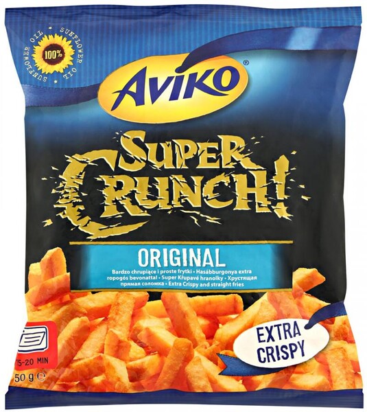 Картофельная соломка Aviko Super Crunch Original прямая, 750 г