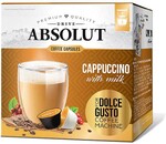 Капсулы Absolut Drive Cappuccino 16 штук (черные капсулы 8 штук по 6 г + белые капсулы 8 штук по 17 г)