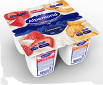 Йогуртный продукт Alpenland клубника, ананас 7.5%, 95г БЗМЖ