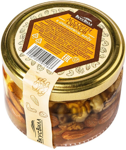 Ассорти орехов в акациевом меду