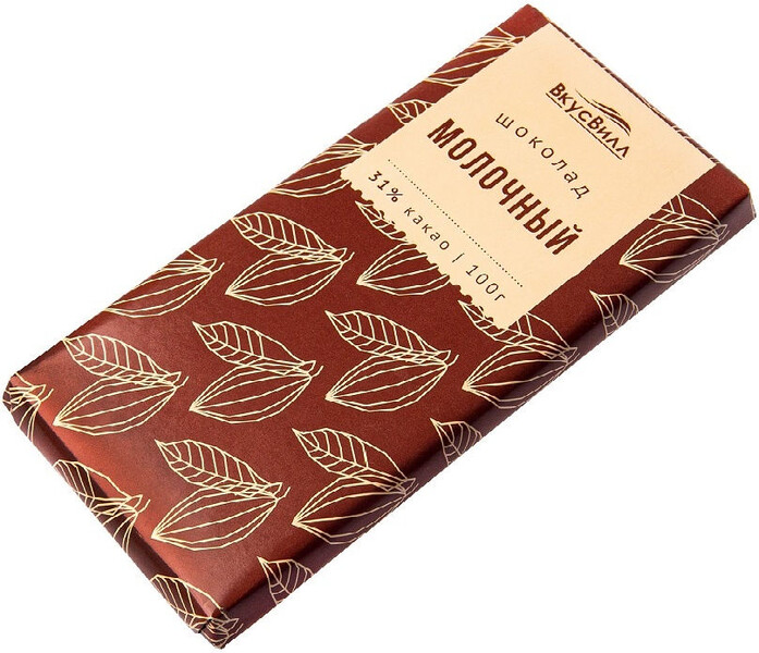 Шоколад молочный ВкусВилл, 100 г