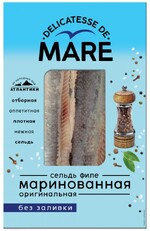Сельдь атлантическая филе Балтийский берег Mare Оригинальная маринованная 150 г