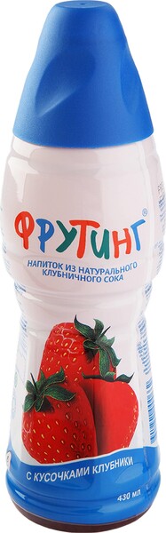 Напиток сокосодержащий Fruiting Клубника 430 мл