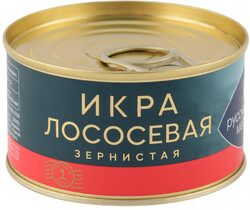 Икра лососевая Русское море зернистая соленая, 140 г