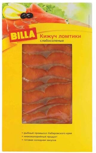 Кижуч Billa филе-ломтики слабосоленая 120 г 