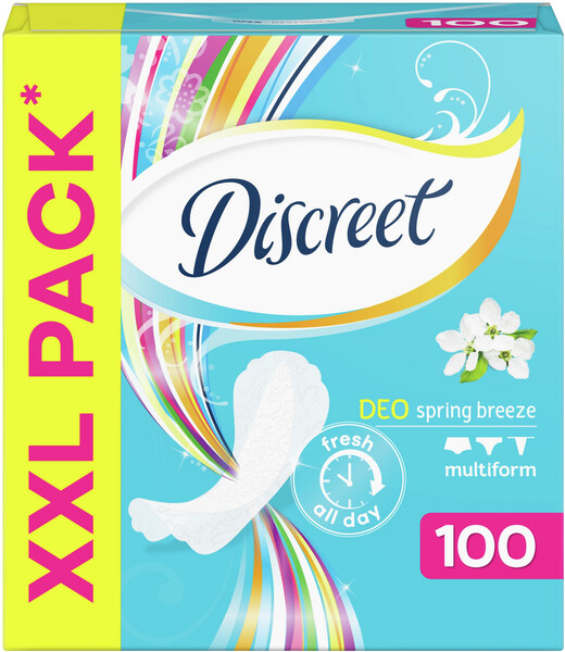 Прокладки ежедневные Discreet Deo Spring Breeze Multiform, 100 шт