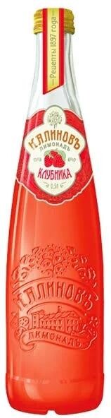 Лимонад Калинов Родник Винтажный Клубника с/б, 0.50л