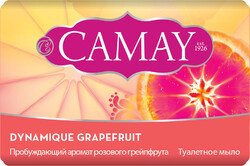 Туалетное мыло CAMAY Dynamique с ароматом розового грейпфрута, 85г Египет, 85 г