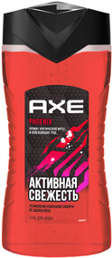 Гель для душа мужской AXE Phoenix Активная свежесть с ароматом арктической мяты и освежающей травы, 250мл Россия, 250 мл
