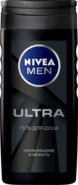 Гель для душа мужской NIVEA Ultra, 250мл Германия, 250 мл