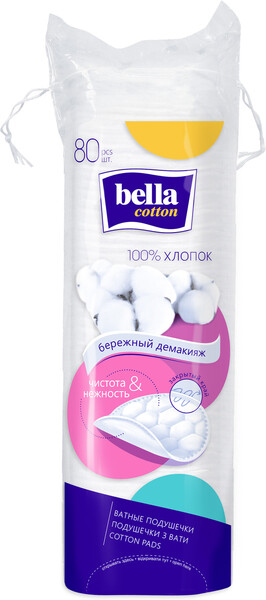 Bella Cotton Ватные диски, 80 шт