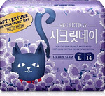 Прокладки женские Secretday Ультратонкие дышашие органические (28см) 14шт Южная Корея