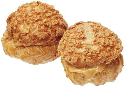 Пирожное Шу с карамельным кремом 100г 