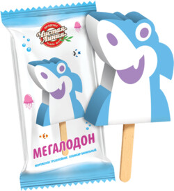 Пломбир ванильный «Мегалодон», 65г