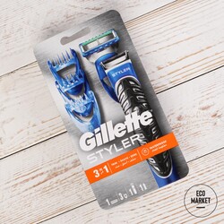 Бритва-стайлер для бороды GILLETTE Fusion ProGlide Styler, с 3 насадками