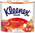 Туалетная бумага Kleenex Aroma Care Сочная клубника 3 слоя, 4 рулона