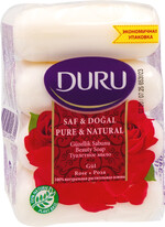 DURU PURE&ampNAT мыло Роза(э/пак)4*85г