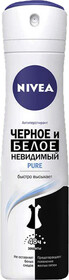 Дезодорант-антиперспирант спрей NIVEA Pure Черное и Белое Невидимая защита, 150мл Россия, 150 мл