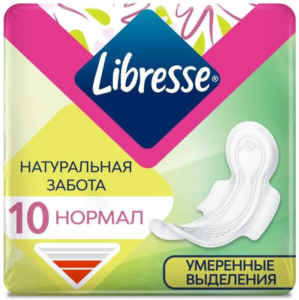 Прокладки гигиенические Libresse Natural Care Ultra Normal, 10 шт.